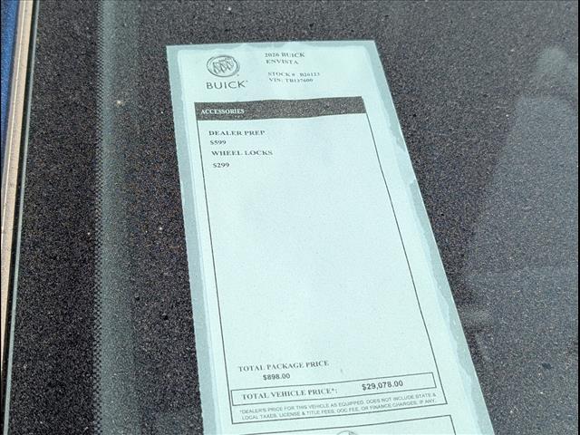 new 2026 Buick Envista car, priced at $27,430