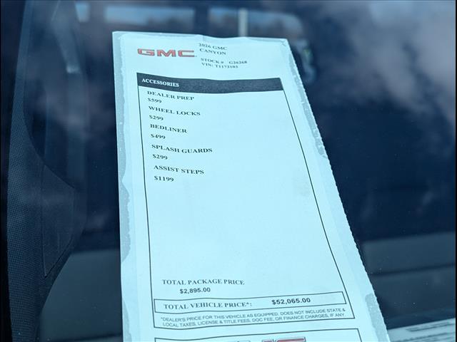 new 2026 GMC Canyon car, priced at $43,420