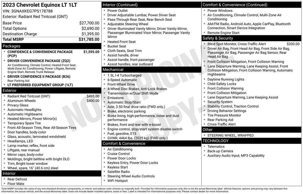 used 2023 Chevrolet Equinox car, priced at $21,901