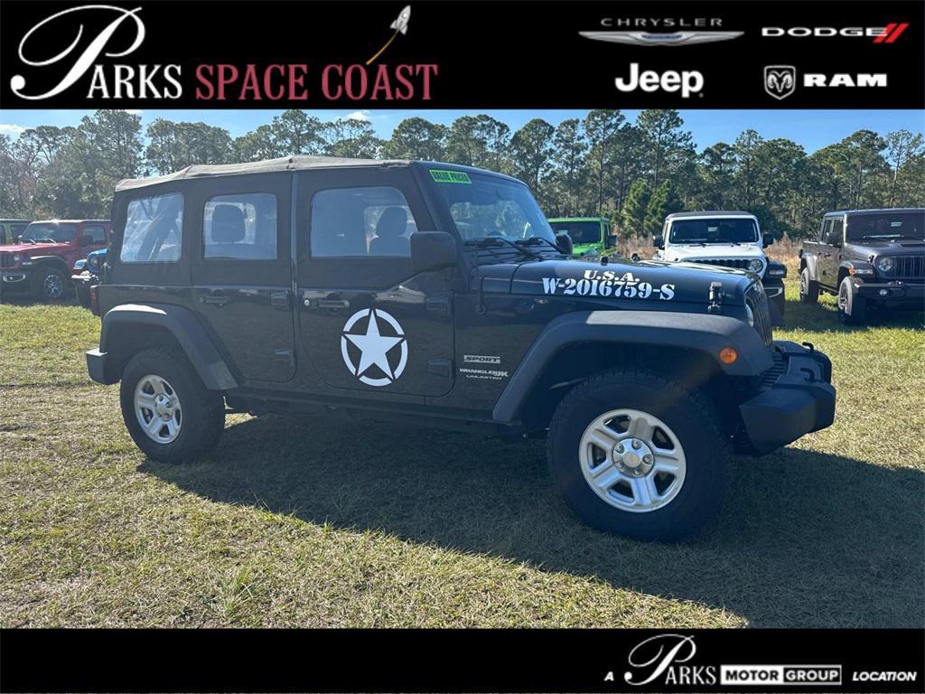 used 2018 Jeep Wrangler JK Unlimited car, priced at $21,000