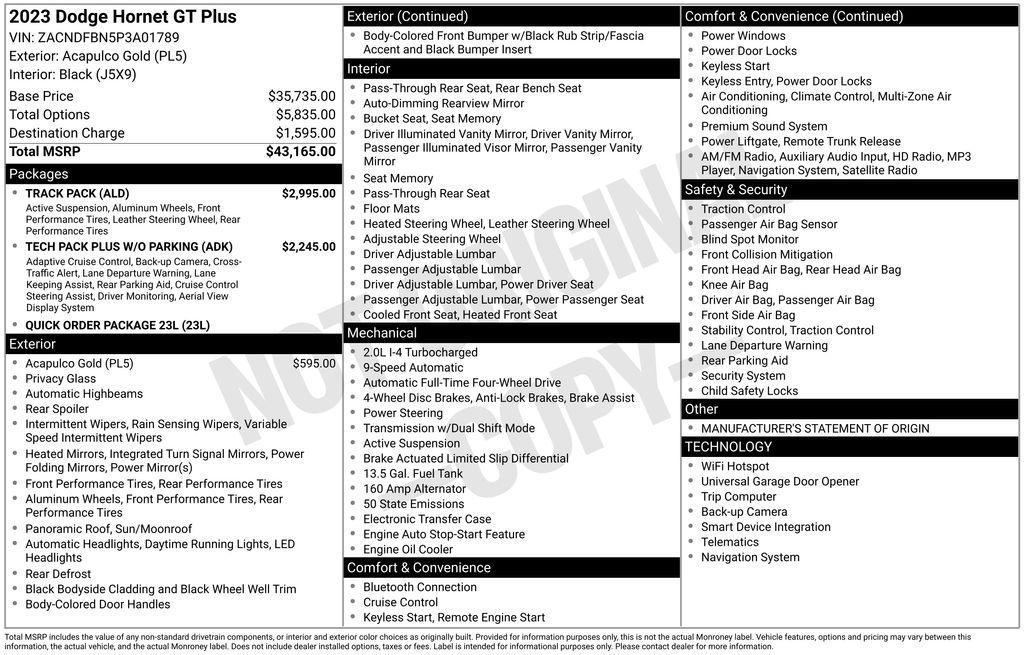 used 2023 Dodge Hornet car, priced at $24,488