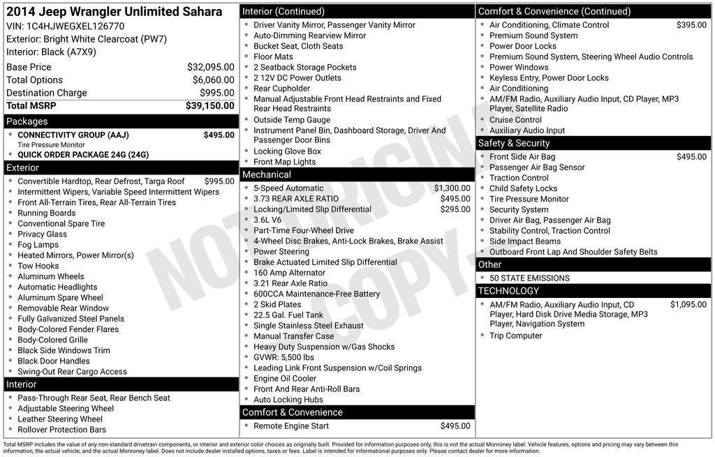used 2014 Jeep Wrangler Unlimited car, priced at $17,488