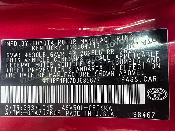 used 2013 Toyota Camry car, priced at $11,991