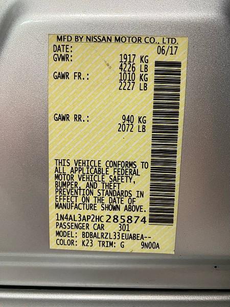 used 2017 Nissan Altima car, priced at $7,791