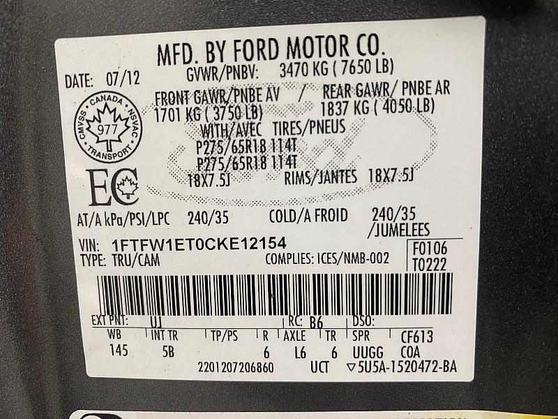 used 2012 Ford F-150 car, priced at $18,991