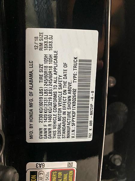 used 2019 Honda Ridgeline car, priced at $22,791