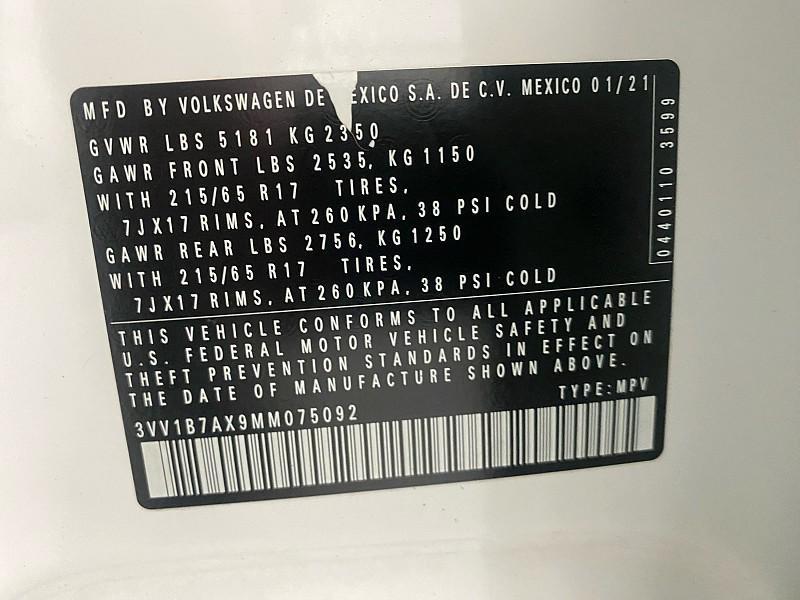 used 2021 Volkswagen Tiguan car, priced at $13,991