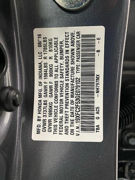 used 2016 Honda Civic car, priced at $12,491