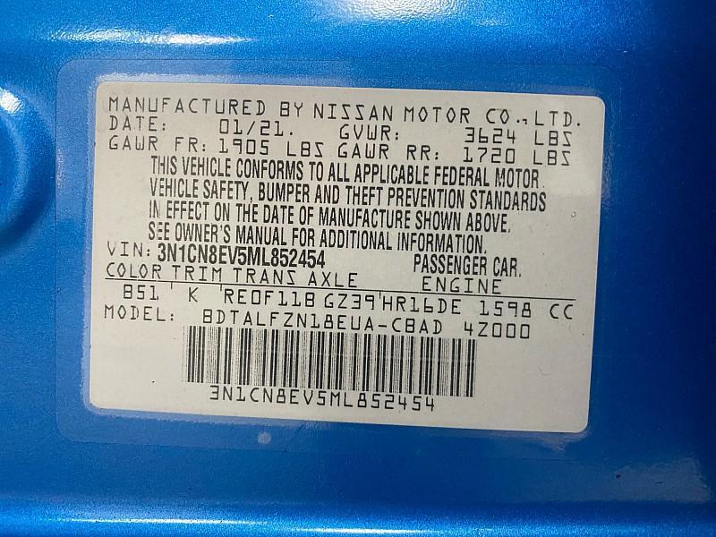 used 2021 Nissan Versa car, priced at $9,591