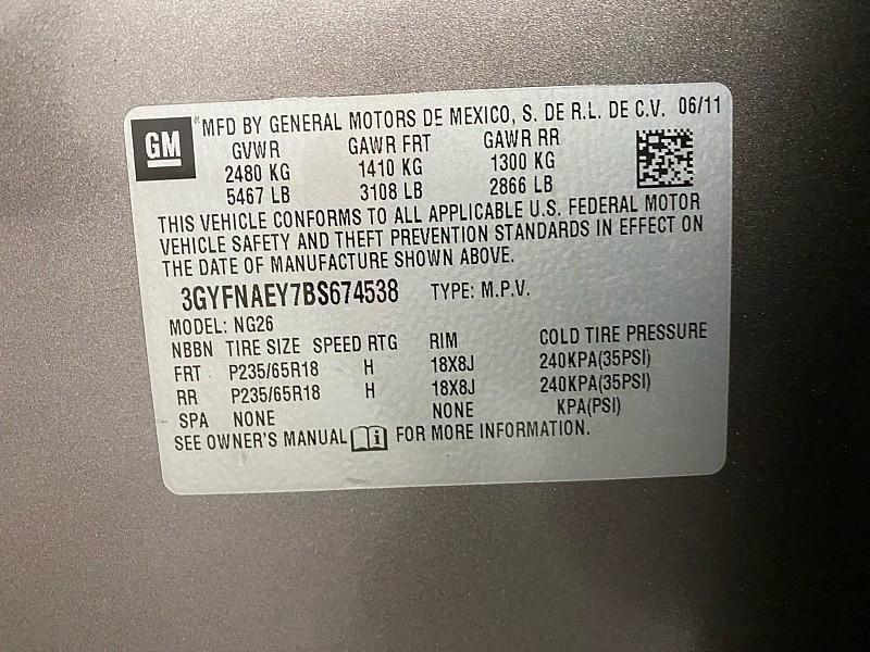 used 2011 Cadillac SRX car, priced at $3,491