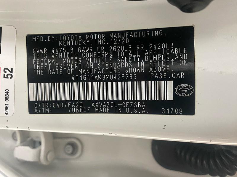 used 2021 Toyota Camry car, priced at $17,991