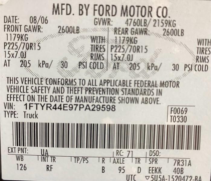 used 2007 Ford Ranger car, priced at $10,491