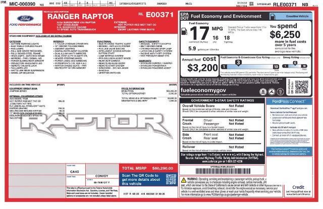 used 2024 Ford Ranger car, priced at $55,000