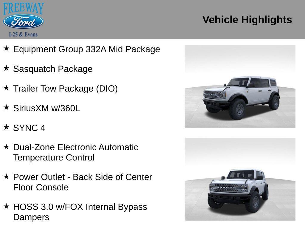new 2025 Ford Bronco car, priced at $61,931
