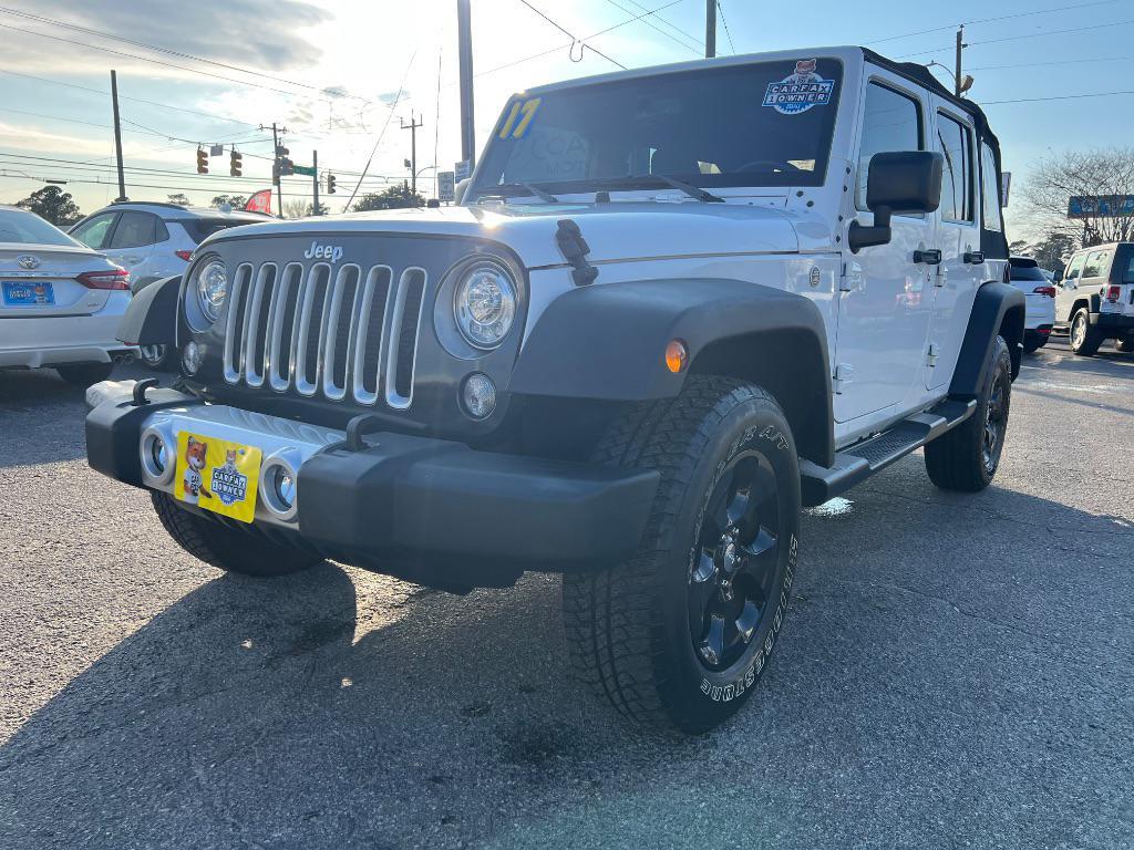 used 2017 Jeep Wrangler Unlimited car, priced at $20,862