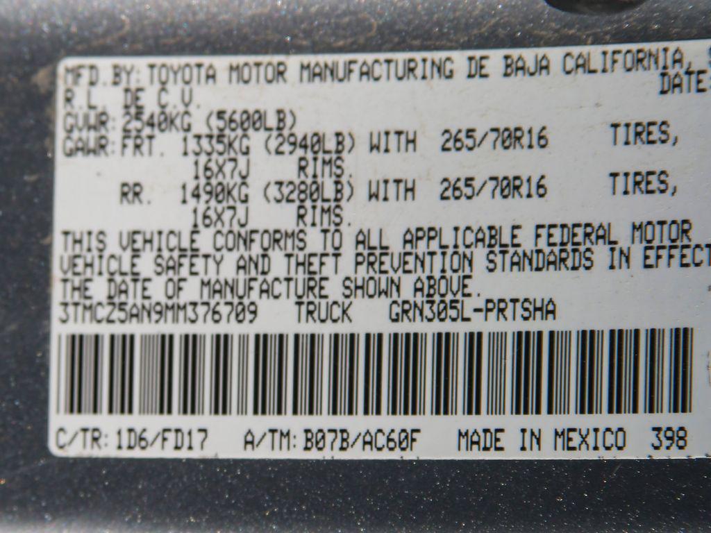 used 2021 Toyota Tacoma car, priced at $30,229