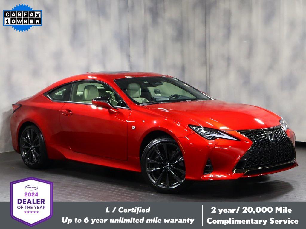 used 2023 Lexus RC 350 car, priced at $54,105