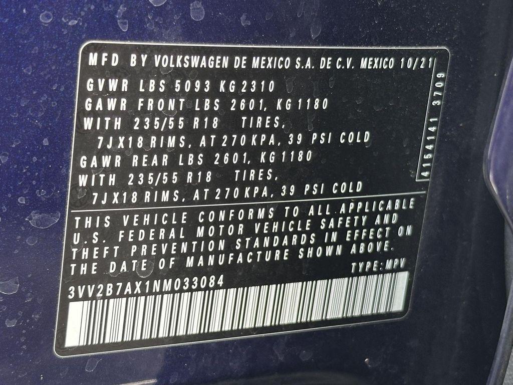 used 2022 Volkswagen Tiguan car, priced at $23,000