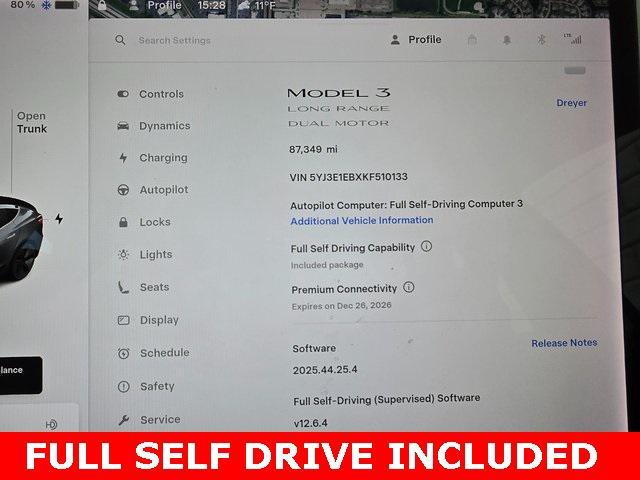used 2019 Tesla Model 3 car, priced at $19,933