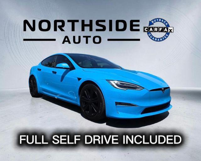 used 2022 Tesla Model S car, priced at $63,158