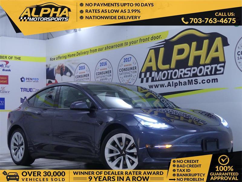 used 2021 Tesla Model 3 car, priced at $23,500