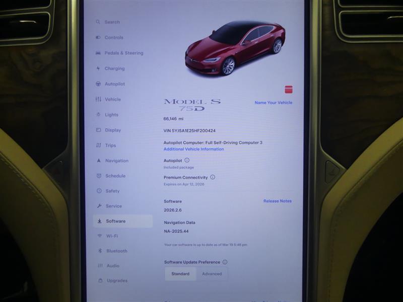 used 2017 Tesla Model S car, priced at $18,500