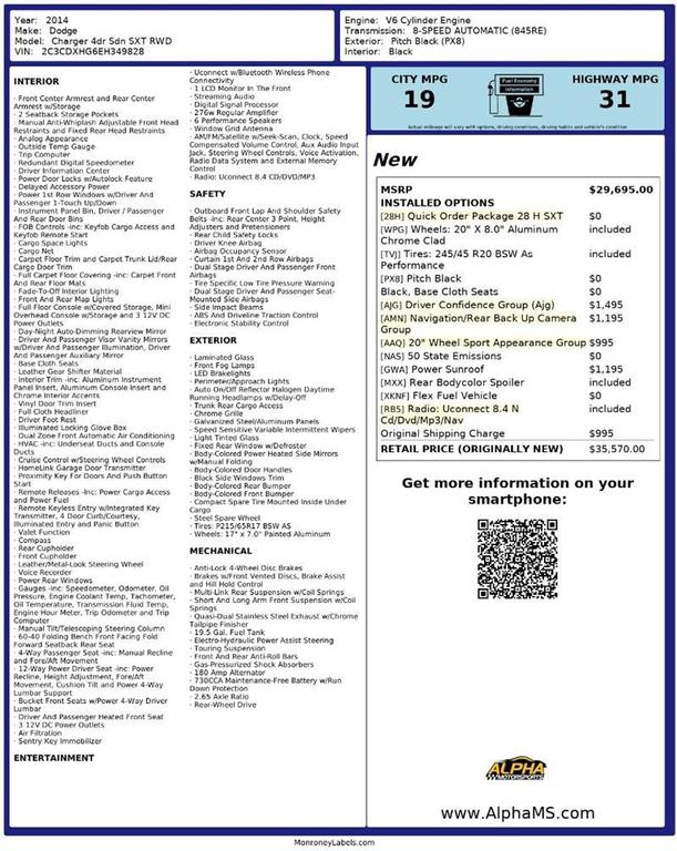 used 2014 Dodge Charger car, priced at $9,900