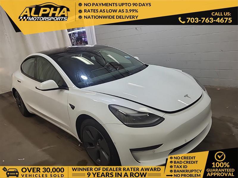 used 2021 Tesla Model 3 car, priced at $19,900