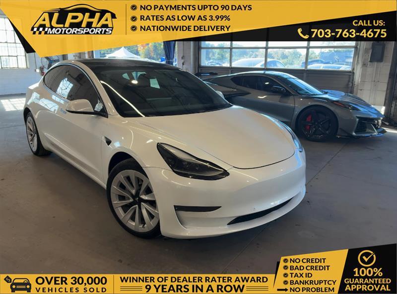 used 2021 Tesla Model 3 car, priced at $18,500