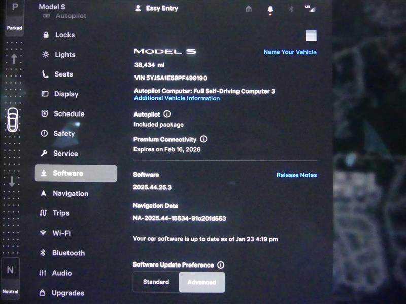 used 2023 Tesla Model S car, priced at $44,400