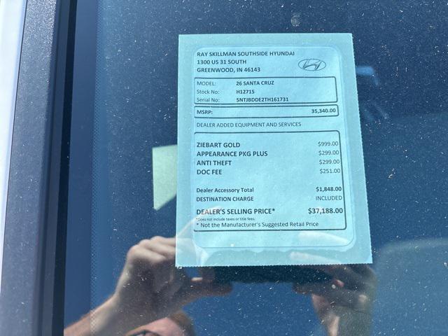 new 2026 Hyundai SANTA CRUZ car, priced at $35,340