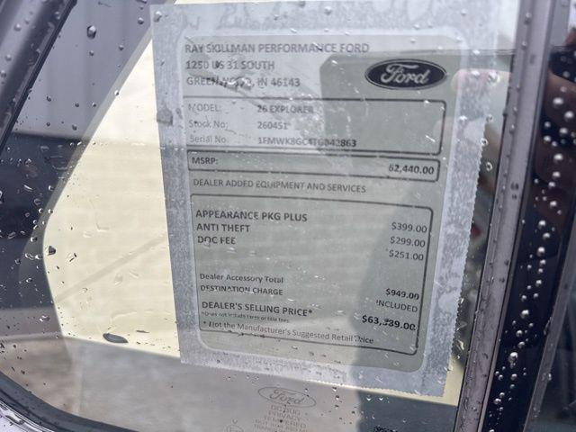 new 2026 Ford Explorer car, priced at $57,760
