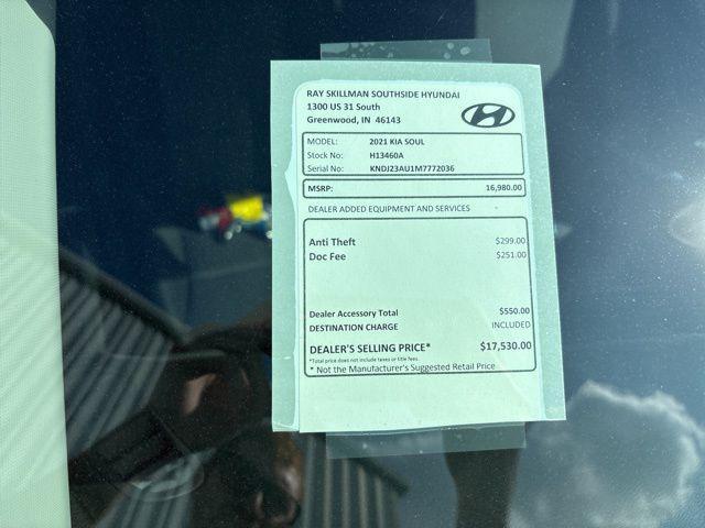 used 2021 Kia Soul car, priced at $16,980