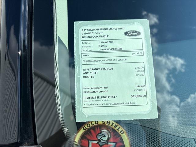 new 2025 Ford Maverick car, priced at $29,567