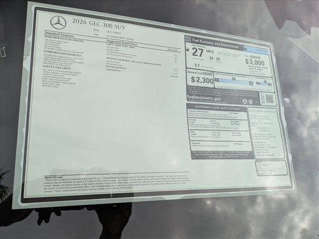 new 2026 Mercedes-Benz GLC 300 car, priced at $50,935