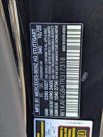 new 2026 Mercedes-Benz C-Class car, priced at $52,185