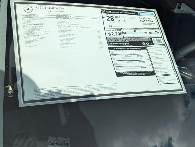 new 2026 Mercedes-Benz E-Class car, priced at $79,070