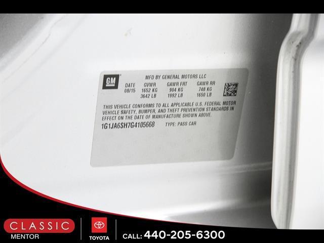 used 2016 Chevrolet Sonic car, priced at $5,490