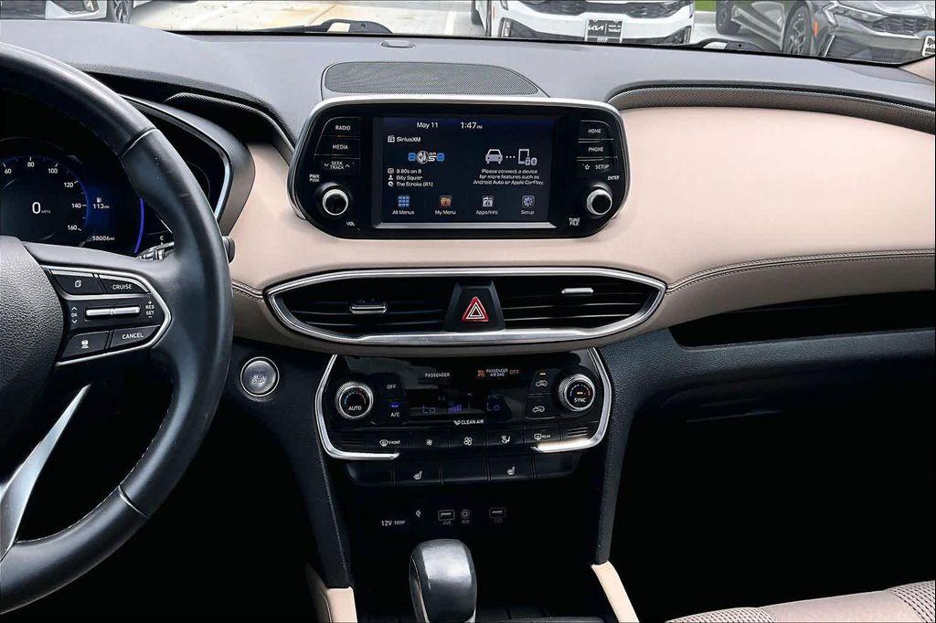 used 2020 Hyundai Santa Fe car, priced at $19,125