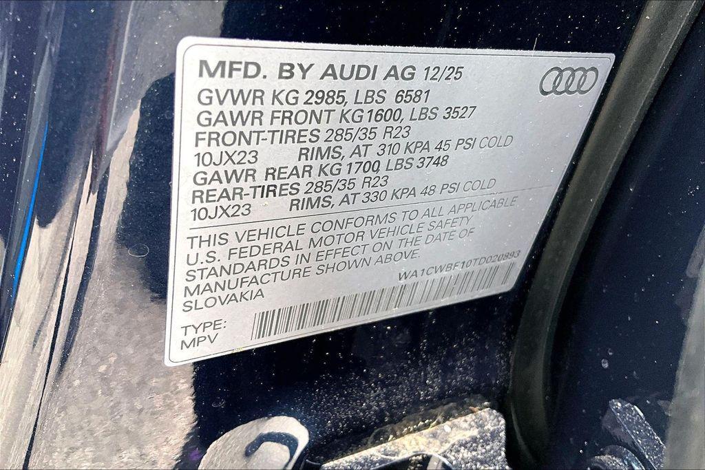 new 2026 Audi SQ8 car, priced at $132,705