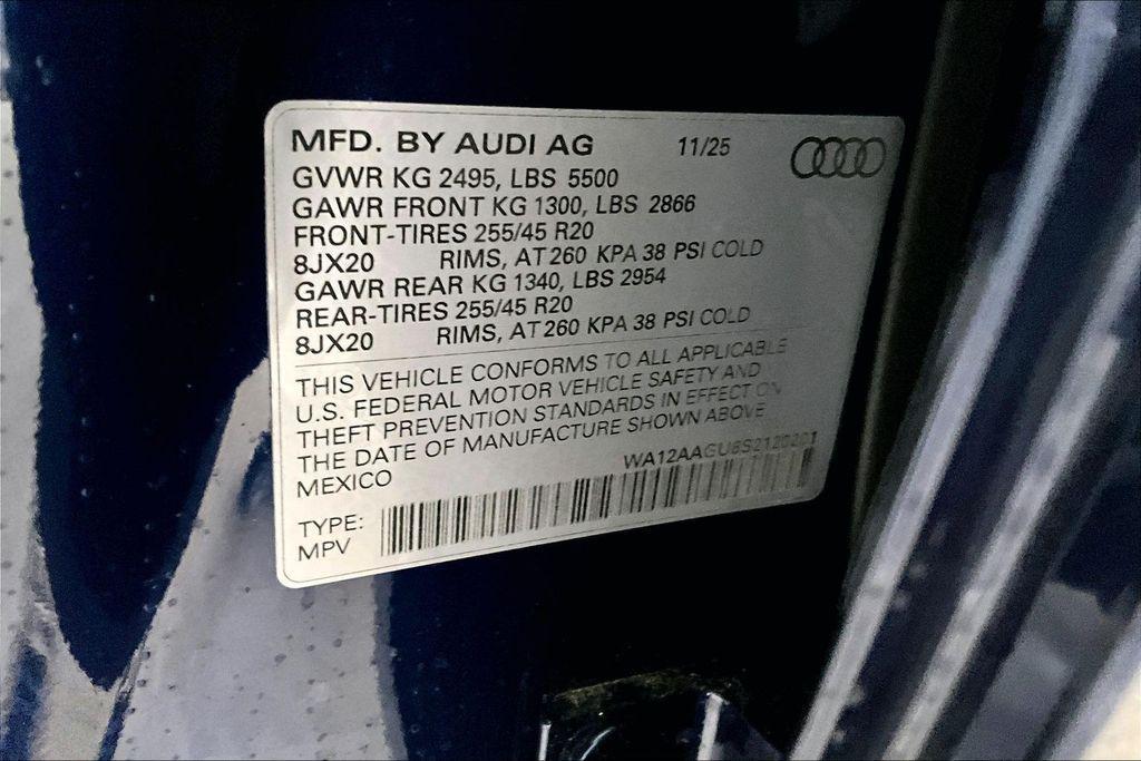 new 2025 Audi Q5 car, priced at $59,655