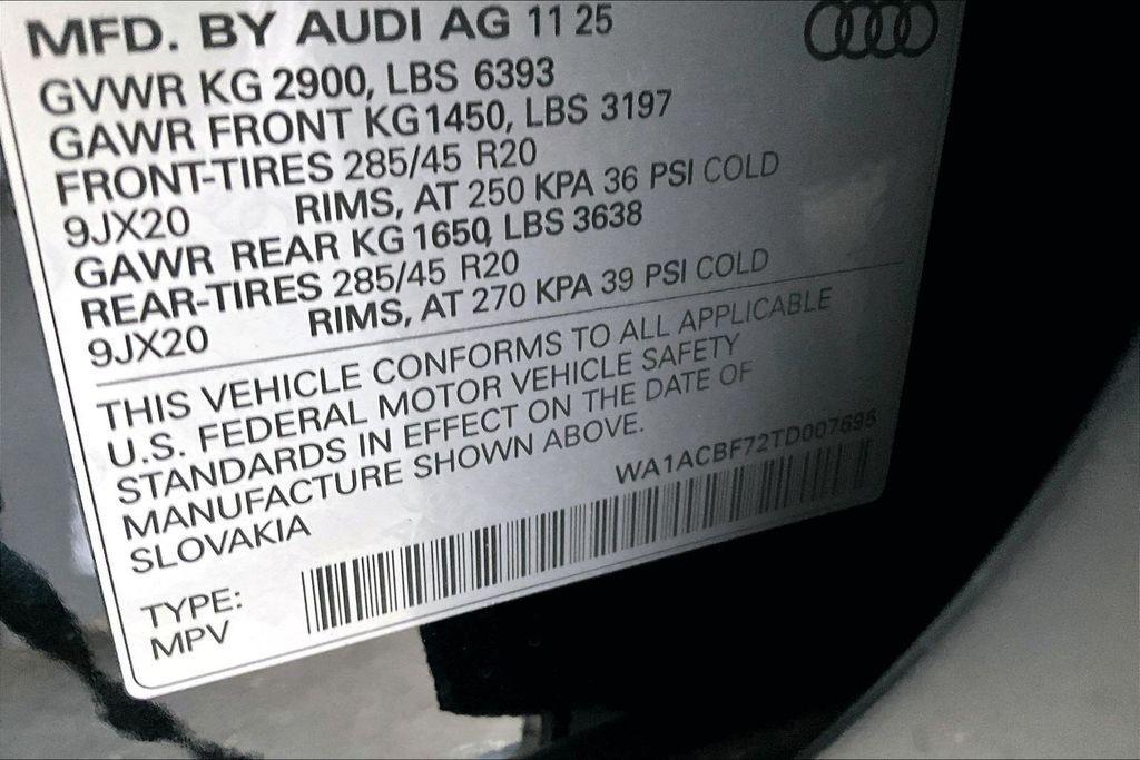 new 2026 Audi Q7 car, priced at $68,160
