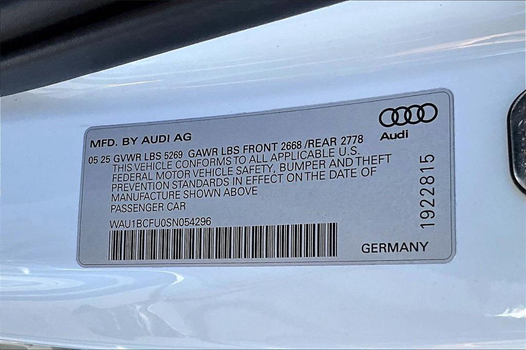 new 2025 Audi A5 car, priced at $52,355