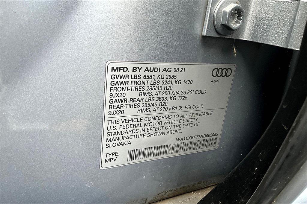 used 2022 Audi Q7 car, priced at $40,988