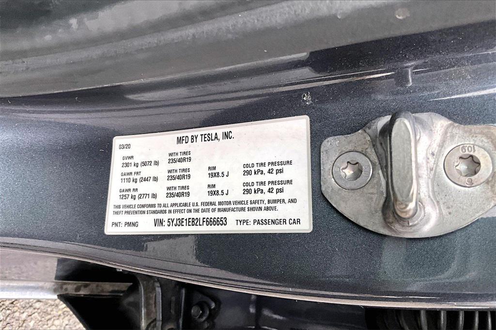 used 2020 Tesla Model 3 car, priced at $23,488