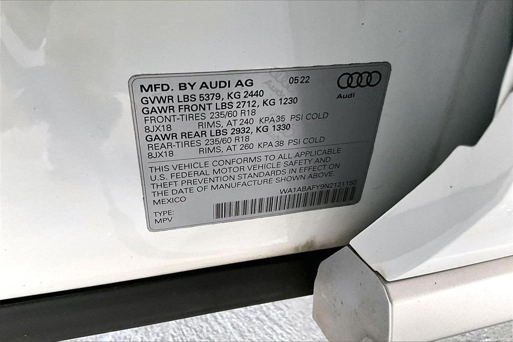 used 2022 Audi Q5 car, priced at $27,494