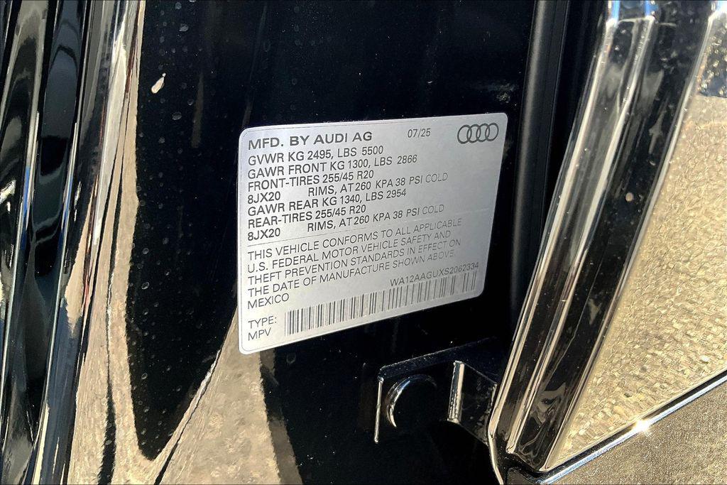 new 2025 Audi Q5 car, priced at $60,630