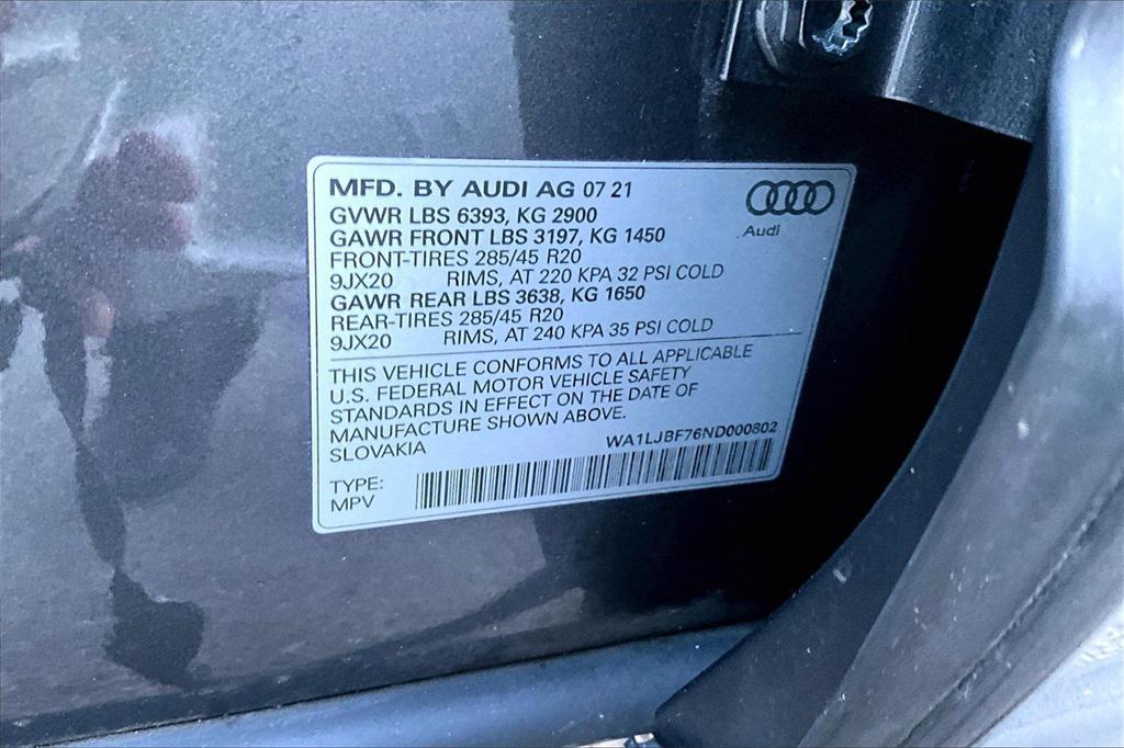 used 2022 Audi Q7 car, priced at $33,888