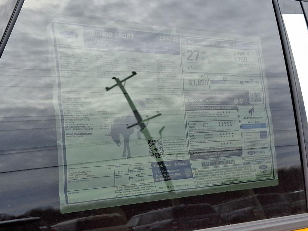 new 2026 Ford Bronco Sport car, priced at $40,500