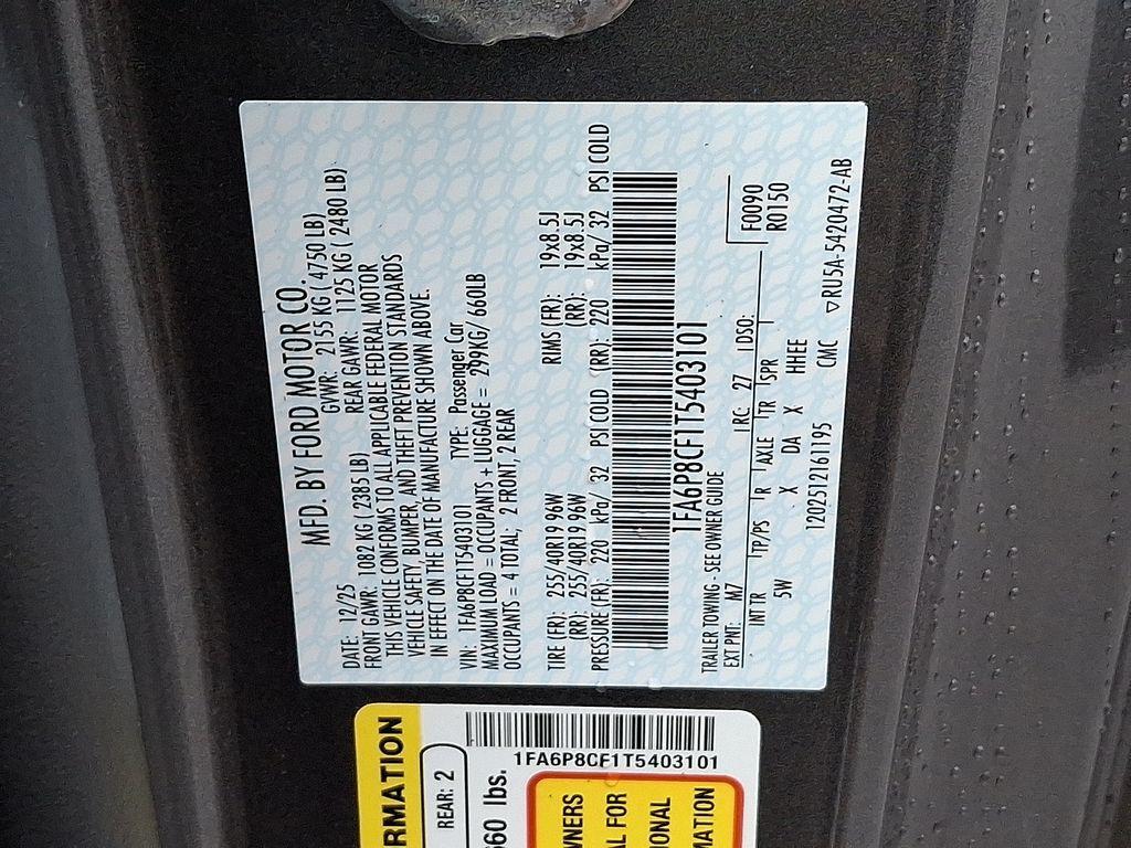 new 2026 Ford Mustang car, priced at $55,000